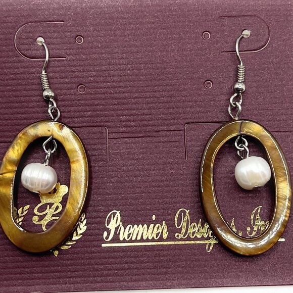 BUTTERSCOTCH Retired Premier Designs Earrings - Picture 1 of 1